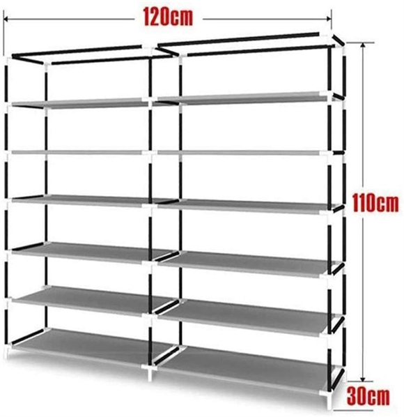 Shoe rack with cover